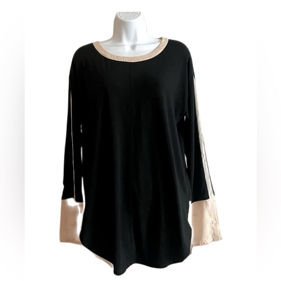 Lysse Multi-Media Long Sleeve Tunic Top - Picture 1 of 6